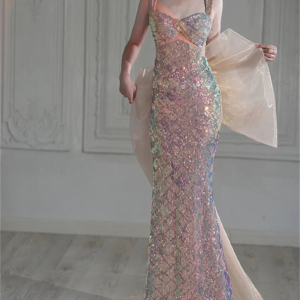 Shiny Sequins Mermaid Kyi Elegant Dress, Prom Dress Fairy, Quinceanera Dress