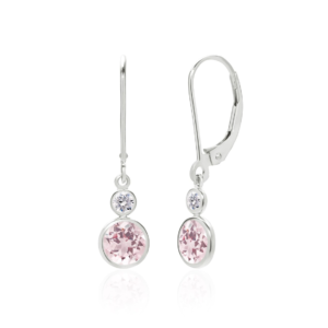 Natural Pink Morganite Earrings in 14K Gold – Yellow or White Gold