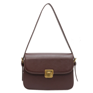 Vegan Leather Bag, Vintage Solid Color Bag, Messenger Shoulder Bag, Daily Mini Bag